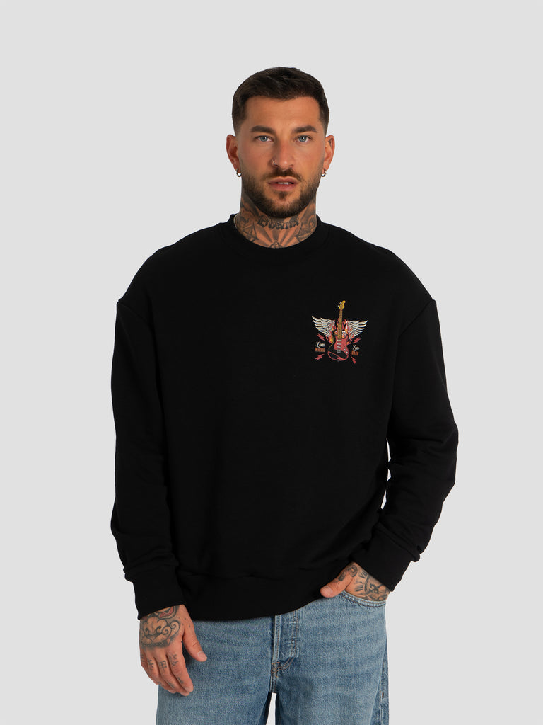 GROOVE SWEAT65GUITAR ROCK NERO