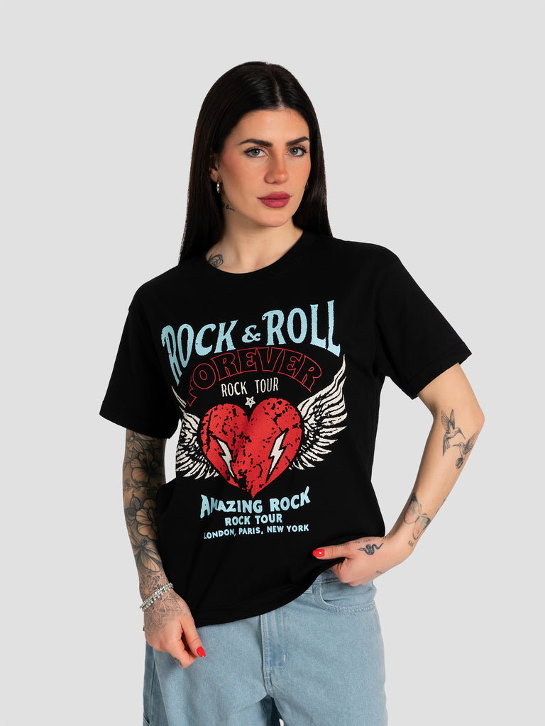 GROOVE SHIRT63HEART ROCK NERO
