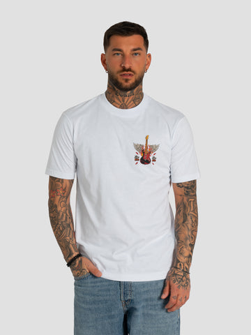 GROOVE SHIRT25GUITAR ROCK BIANCO