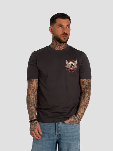 GROOVE SHIRT25SKULL ROCK PIOMBO