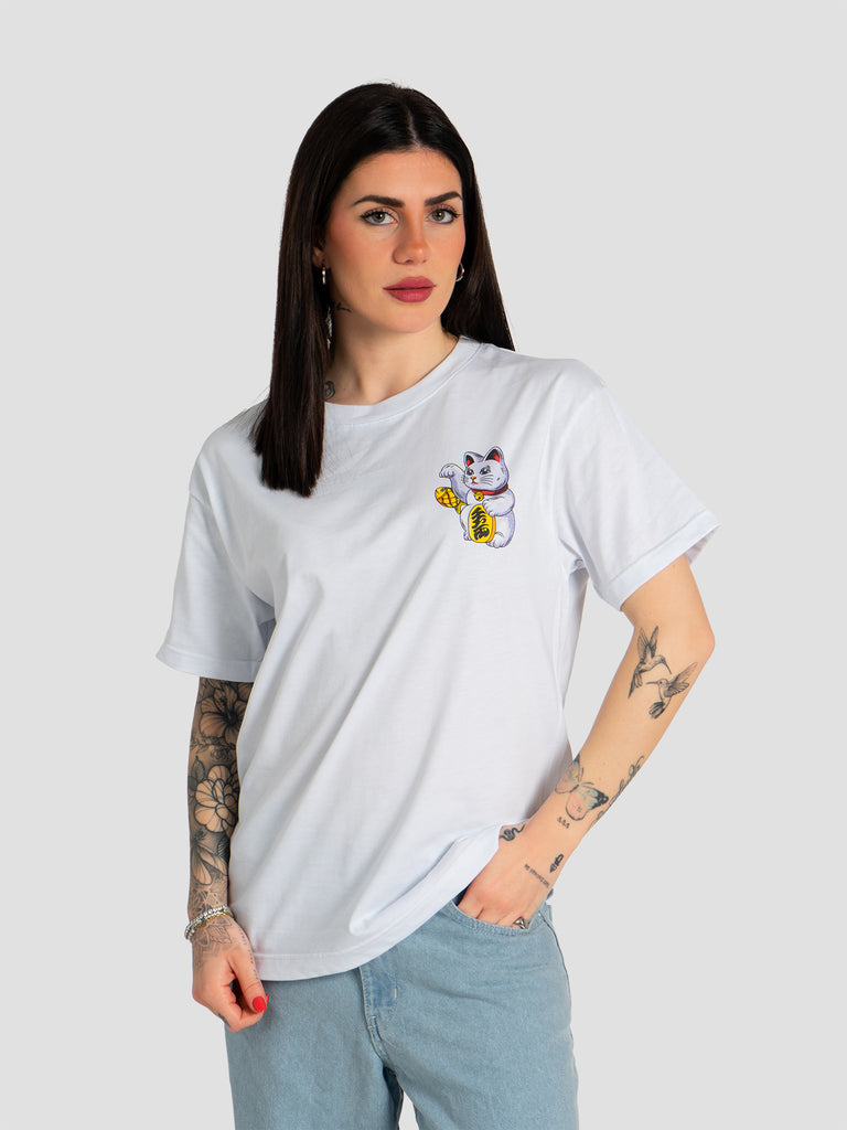 GROOVE SHIRT63FORTUNE CAT BIANCO