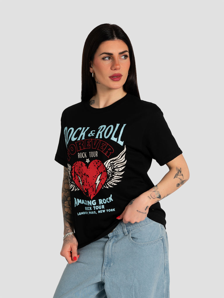 GROOVE SHIRT63HEART ROCK NERO