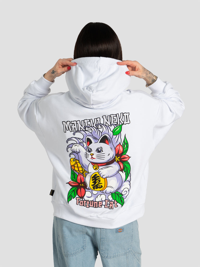 GROOVE SWEAT62FORTUNE CAT BIANCO