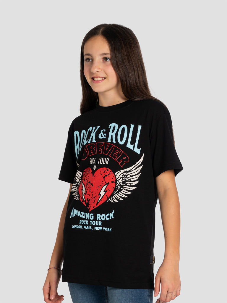 GROOVE SHIRT18HEART ROCK NERO
