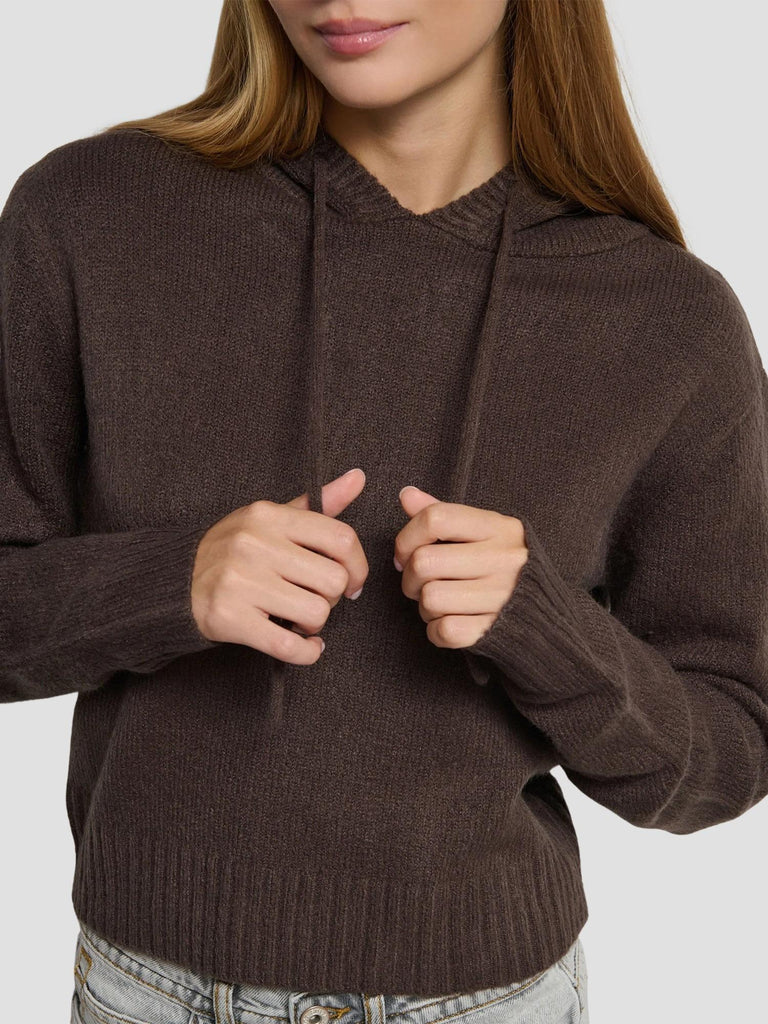 MAGLIONE CON CAPPUCCIO PHILM BROWN SUITE BENEDICT 