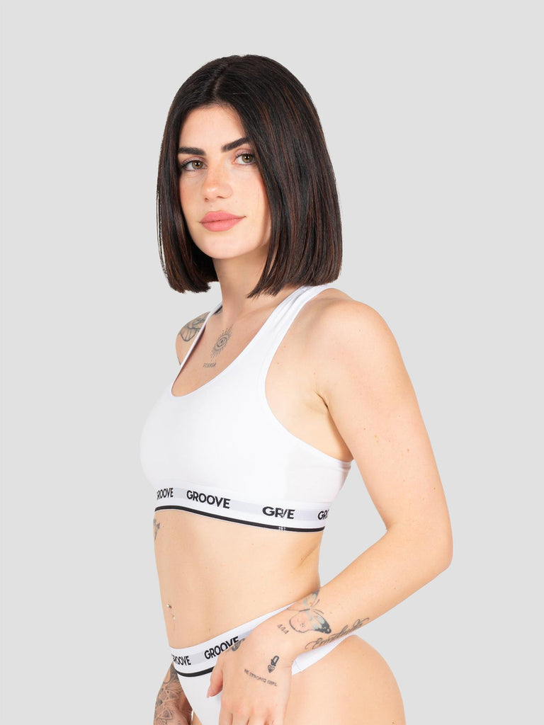 BASIC BRALETTE UND006W WHITE GROOVE 
