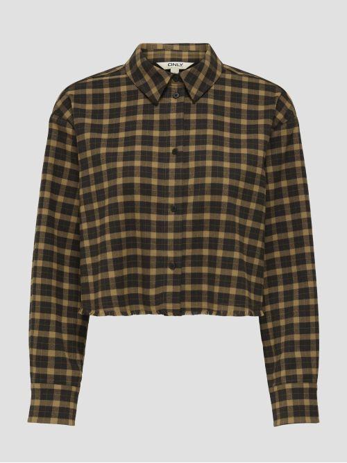 ONLCAT LIFE L/S CHECK SHIRT PNT 15357803 CHIPMUNK ONLY 