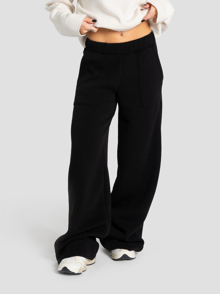 PANTAPALAZZO TASCHE FRONTALI TESSUTO MAGLIA GREEDO02/MO NERO GROOVE 