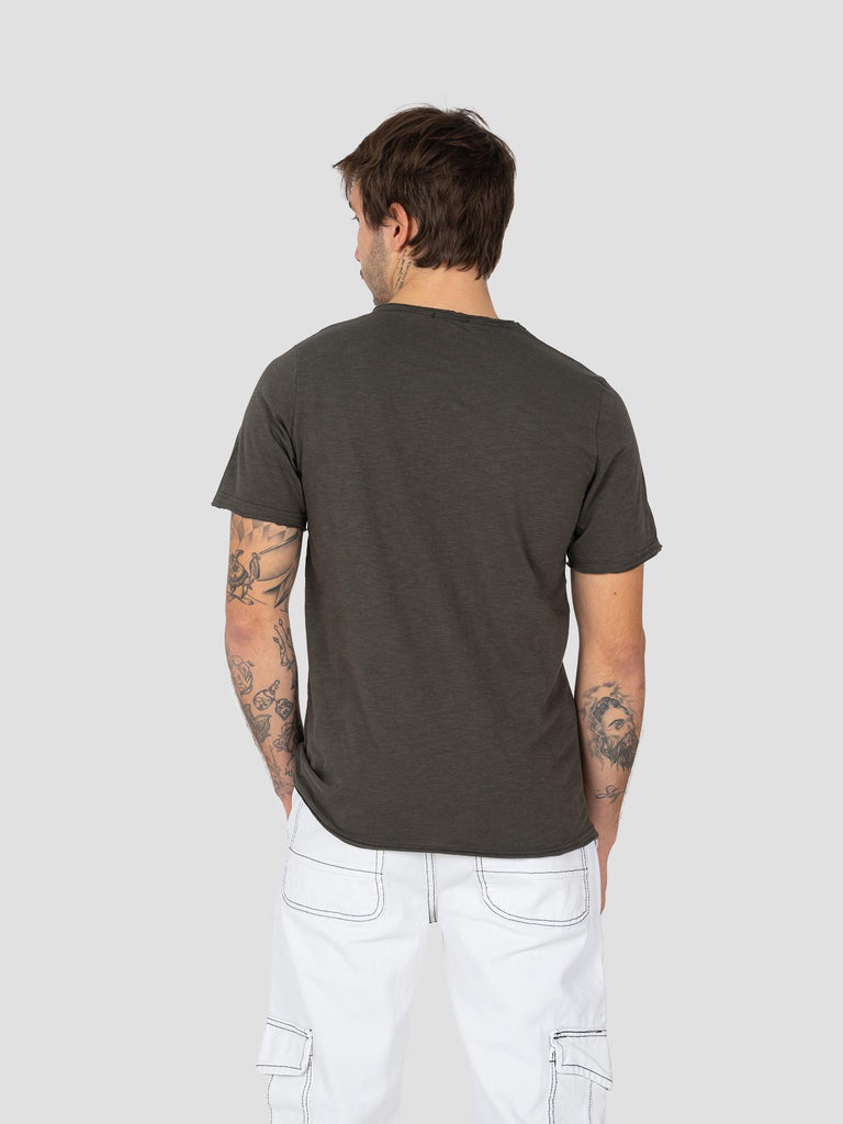 JERSEY FIAMMATA TAGLIO VIVO TSHIRT001 MILITARE GROOVE 
