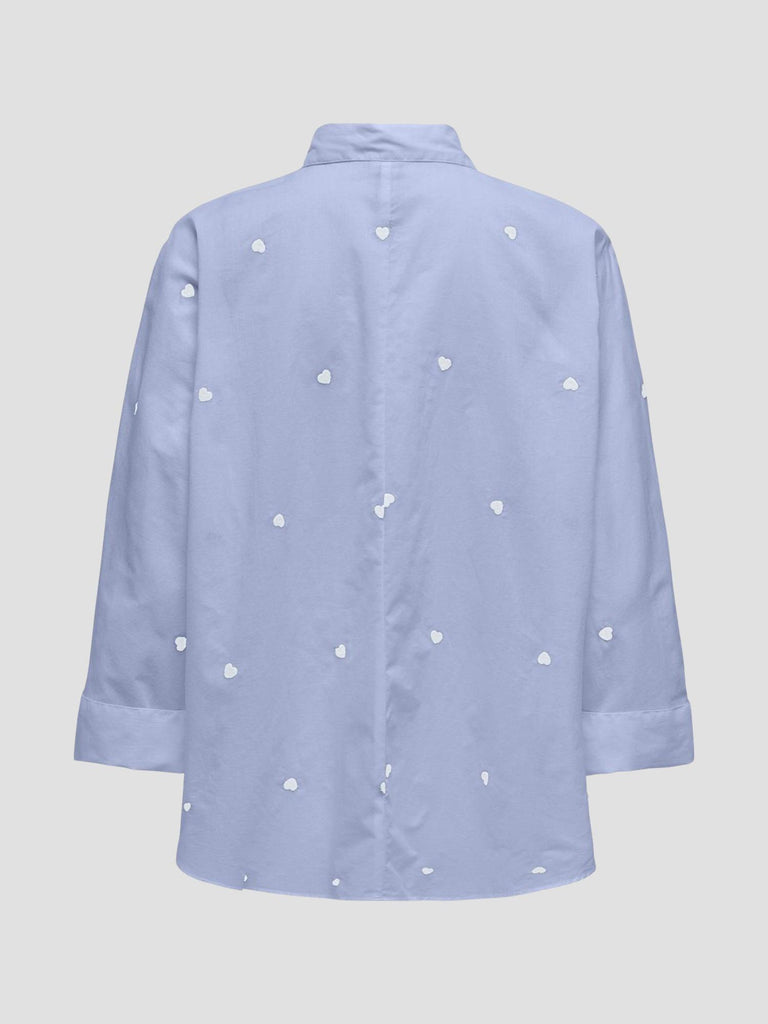 ONLNEW LINA GRACE LS EMB SHIRT NOOS WVN 15283743 HEART BRUNNERA ONLY 