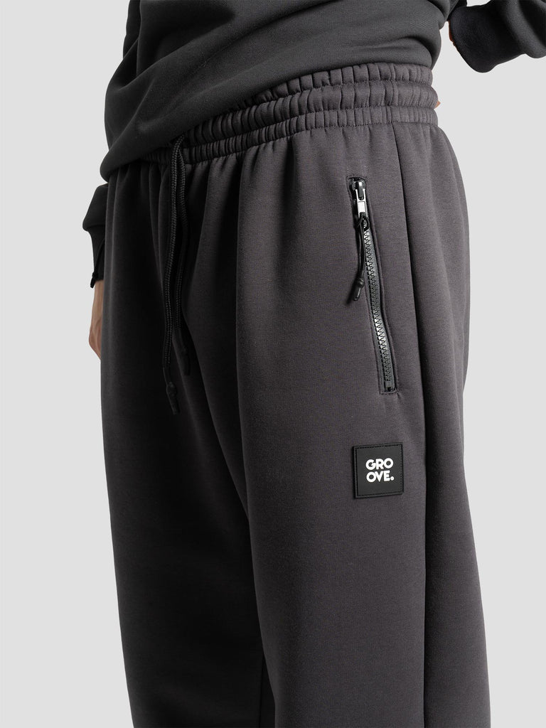 PANTA ZIP POLYCOTTON PESO INVERNALE BARL432 PIOMBO GROOVE 