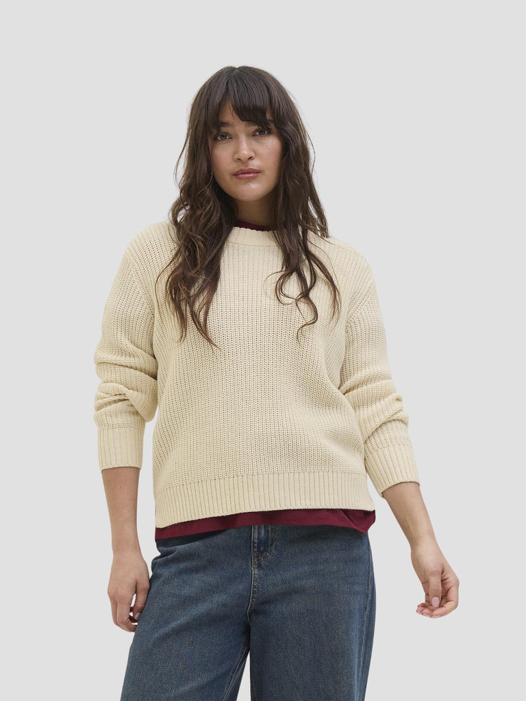 JXGLOBAL CREW NECK KNIT 12288012 MOONBEAM JJXX 