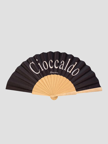 FOLDING FAN BAMBOO RIBS P0409 CA CIOCCALDO PIU' FORTY 