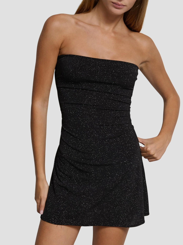 ABITO A FASCIA CON GONNA SVASATA VACUA NERO SUITE BENEDICT 