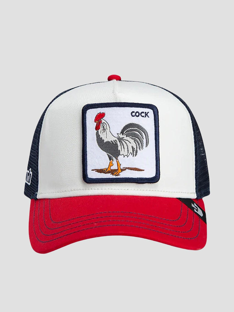 ANIMAL SERIES COCK WHITE RED GOORIN 