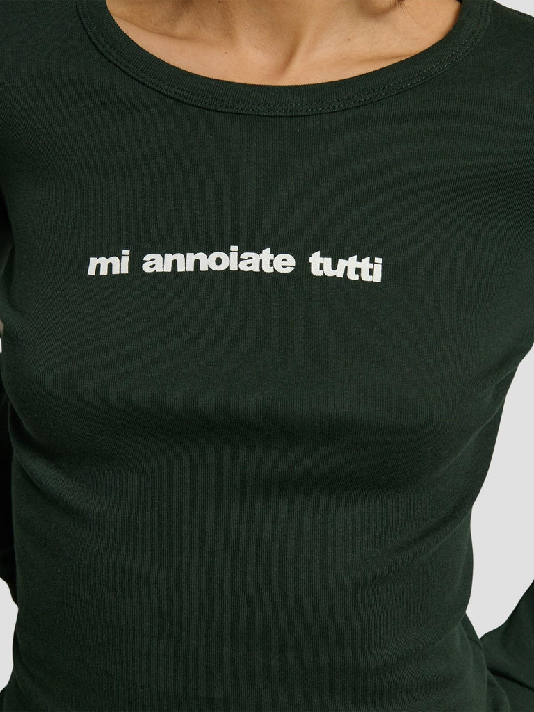 T-SHIRT MANICA LUNGA STAMPATA GRILLINO-NOIA DK GREEN SUITE BENEDICT 