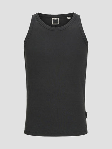 JCOSTRATUS BREAK RIB TANK TOP 12276986 BLACK JACK&JONES 