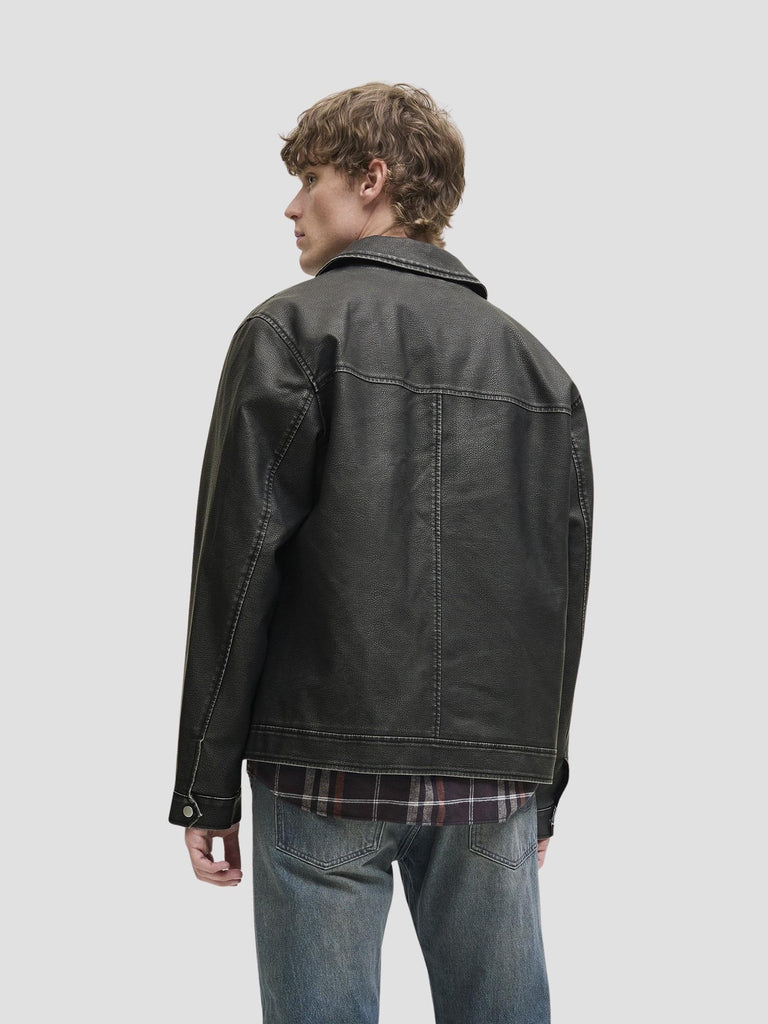 JJECASABLANCA PU JACKET NOOS 12278839 BLACK JACK&JONES 