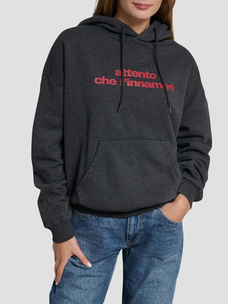 FELPA OVERSIZE STAMPA KEIRA-ATTENTOB BLACK WASHED SUITE BENEDICT 