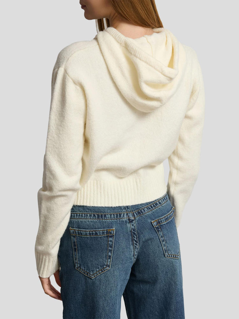 MAGLIONE CON CAPPUCCIO PHILM OFFWHITE SUITE BENEDICT 