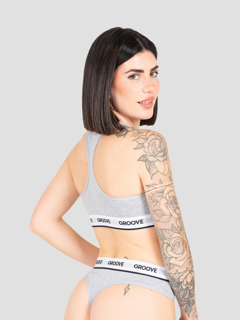 BASIC BRALETTE UND006W GREY GROOVE 