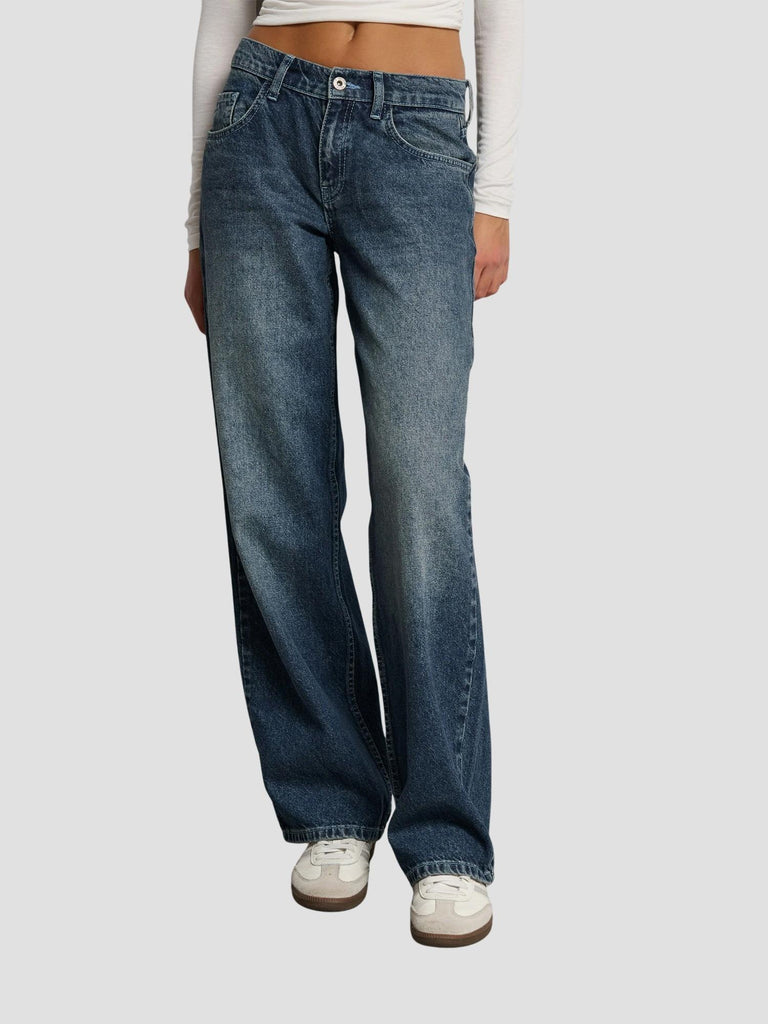 JEANS DRITTO CON RICAMO JADRER-STAR DARK SUITE BENEDICT 