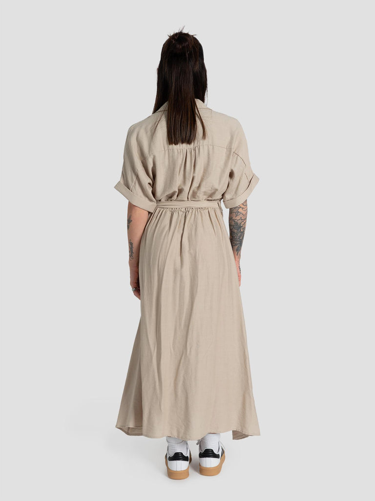 ABITO LUNGO BOTTONI AT67 BEIGE GROOVE 