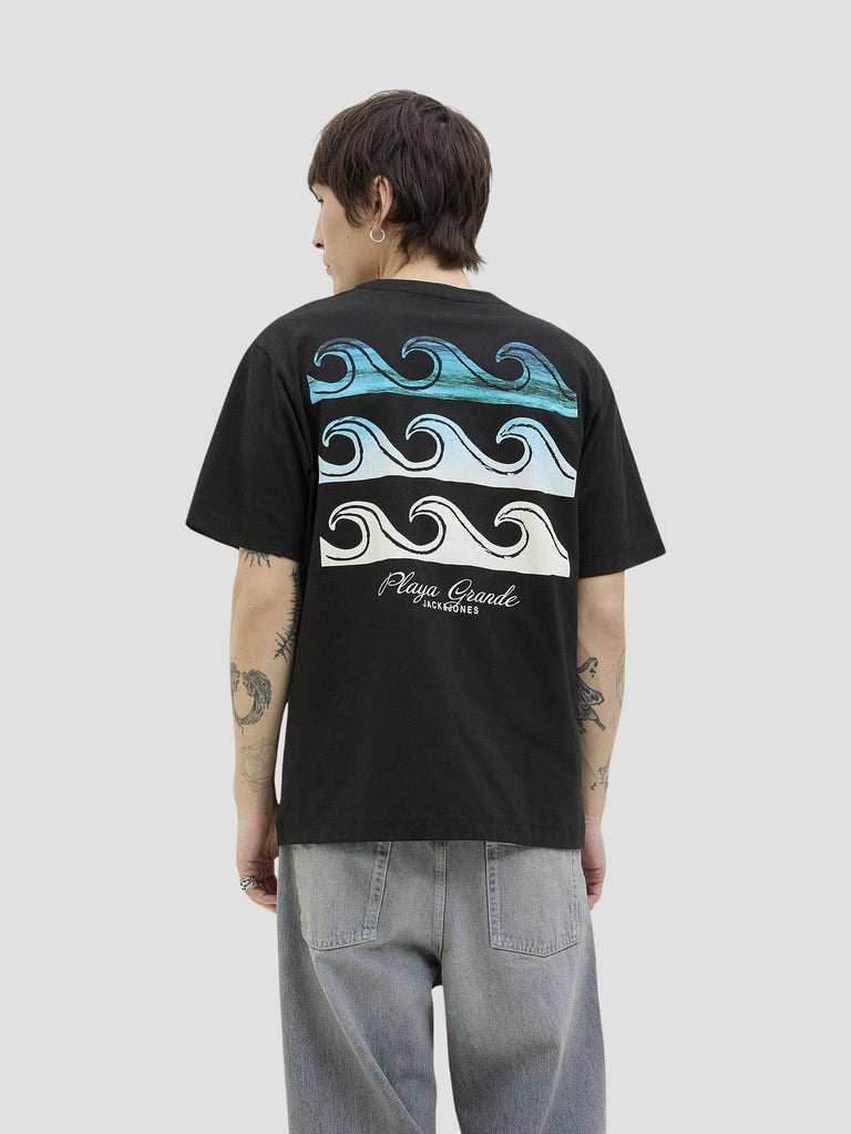 JORCANGGU SUMMER PICTURE TEE SS CN 12277229 BLACK JACK&JONES 