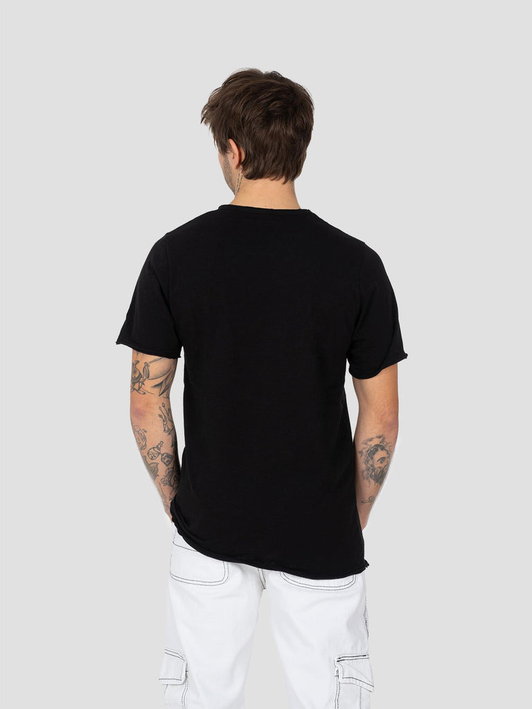 JERSEY FIAMMATA TAGLIO VIVO TSHIRT001 NERO GROOVE 