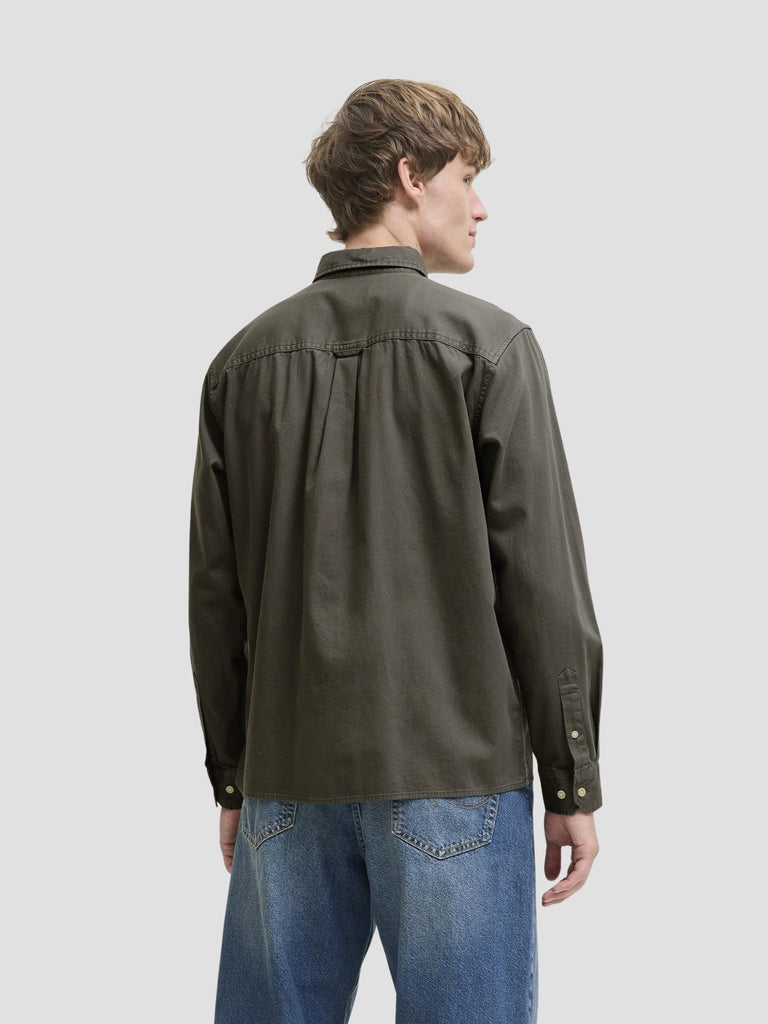 JJETRAVIS SHIRT LS NOOS 12269262 DUSTY OLIVE JACK&JONES 