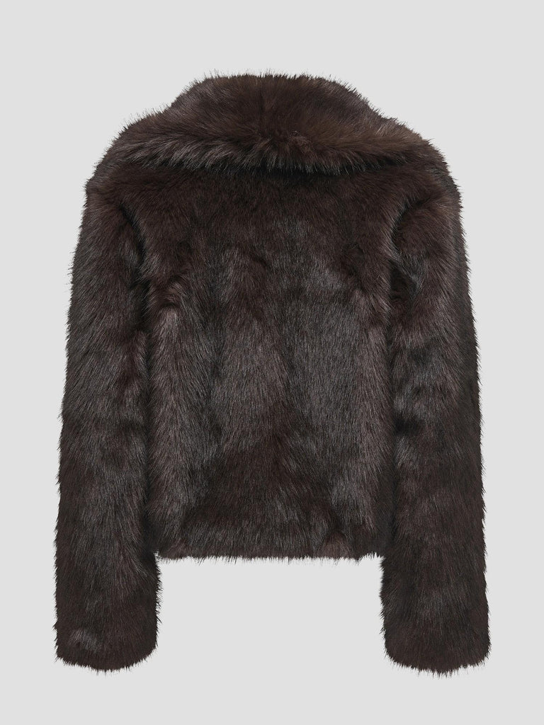 ONLDAWN FAUX FUR JACKET CC OTW 15348977 CHOCOLATE TORTE ONLY 