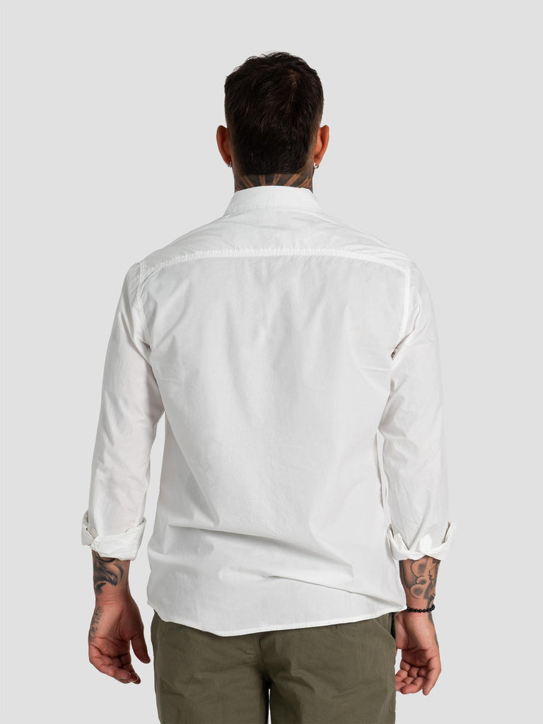 CONFORT FIT BASIC BUTTON DOWN SHIRT014 WHITE GROOVE 