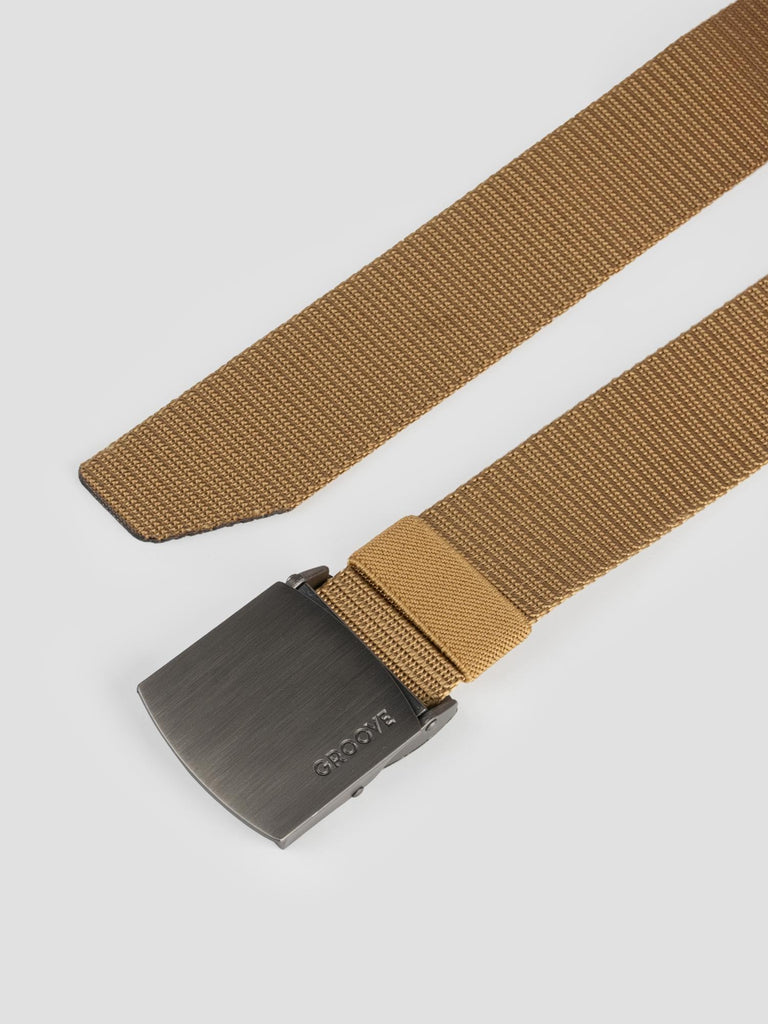 NYLON CANVAS BELT GRO4005 BEIGE GROOVE 