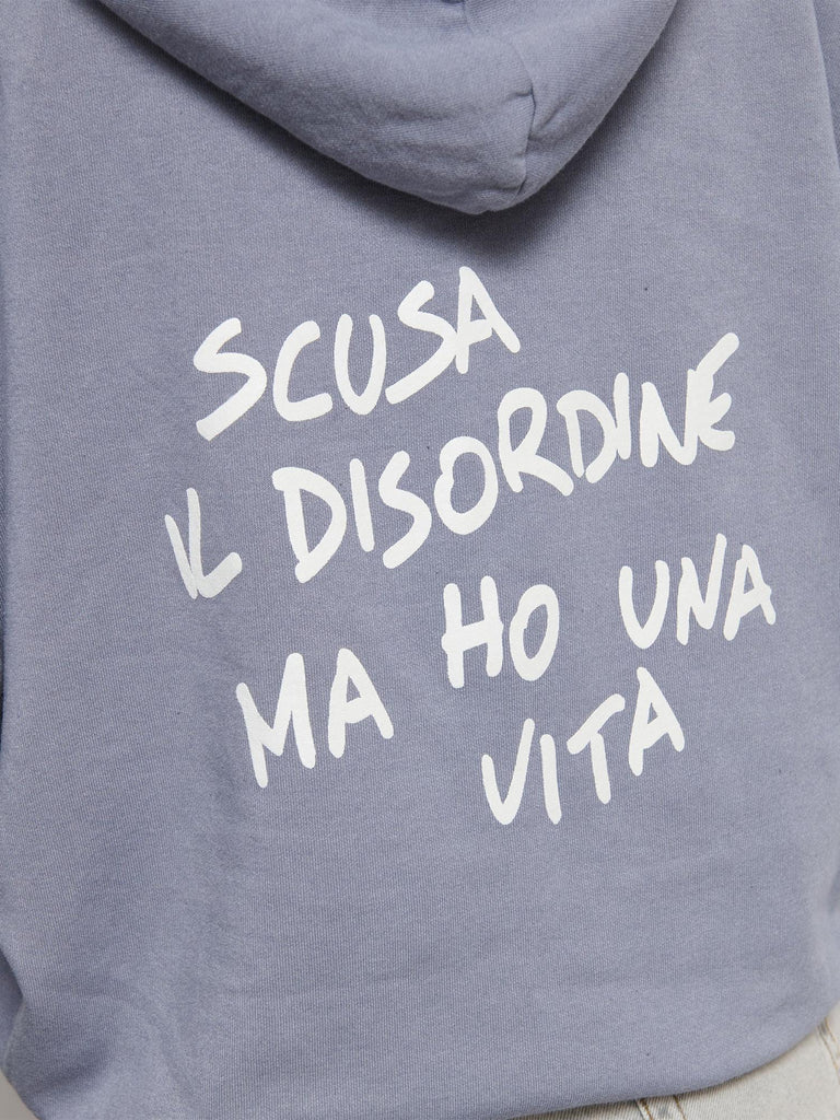 FELPA OVERSIZE CON STAMPA KEIRA-SCUSA INDIGO WASHED SUITE BENEDICT 