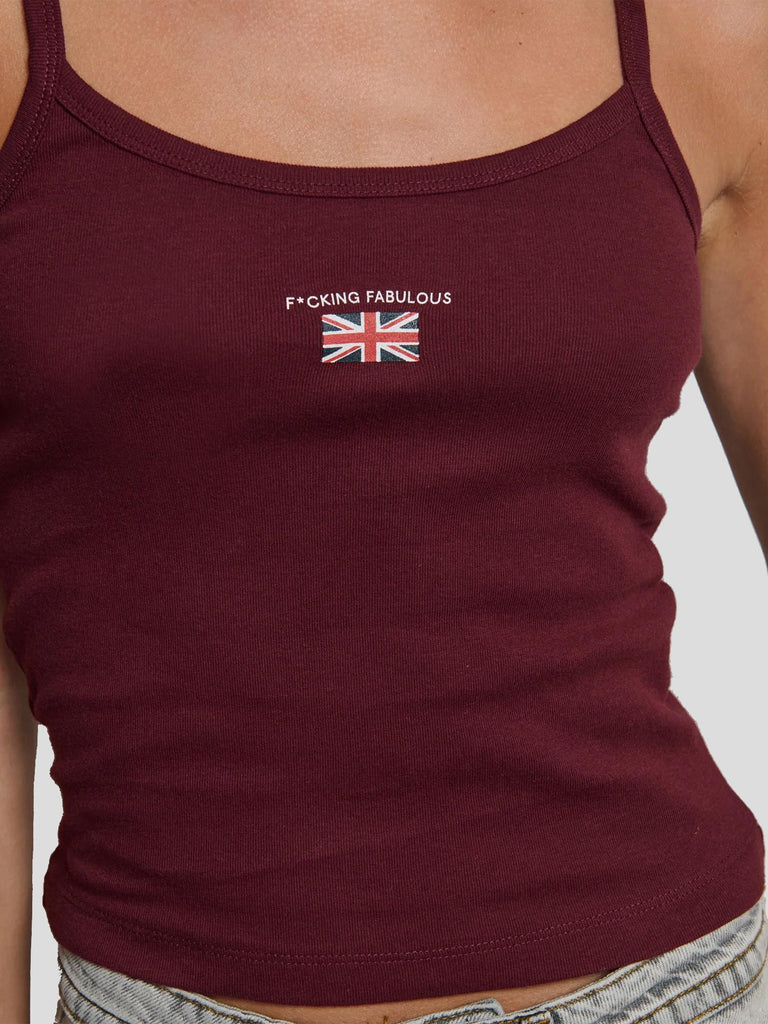 CANOTTA CON STAMPA GENTLE-FF BORDEAUX SUITE BENEDICT 