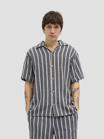 JORCOBA STRIPE RESORT SHIRT SS SN 12271060 OCEAN CAVERN JACK&JONES 