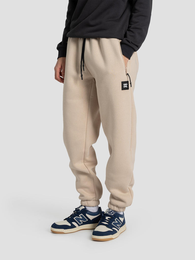 PANTA ZIP POLYCOTTON PESO INVERNALE BARL432 SABBIA GROOVE 