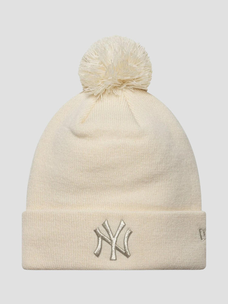 METALLIC BOBBLE BEANIE 60691357 LIGHT BEIGE NEW ERA 