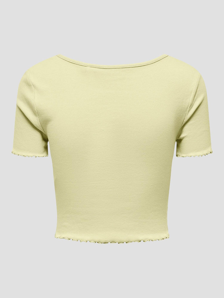 ONLBETTY LIFE S/S V-NECK TOP CC JRS 15311919 DOUBLE CREAM ONLY 