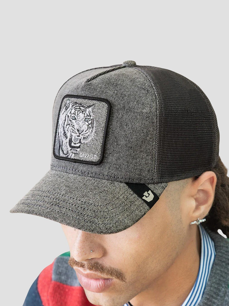 ANIMAL SERIES SAVAGE GRAY DENIM GOORIN 