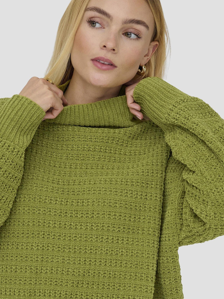 ONLGLOBE LS HIGHNECK BF KNT 15358582 PEAT MOSS ONLY 