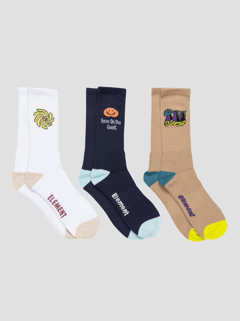 MIRAGE SOCKS 3PK ELYAA00202 NMS0 ELEMENT 