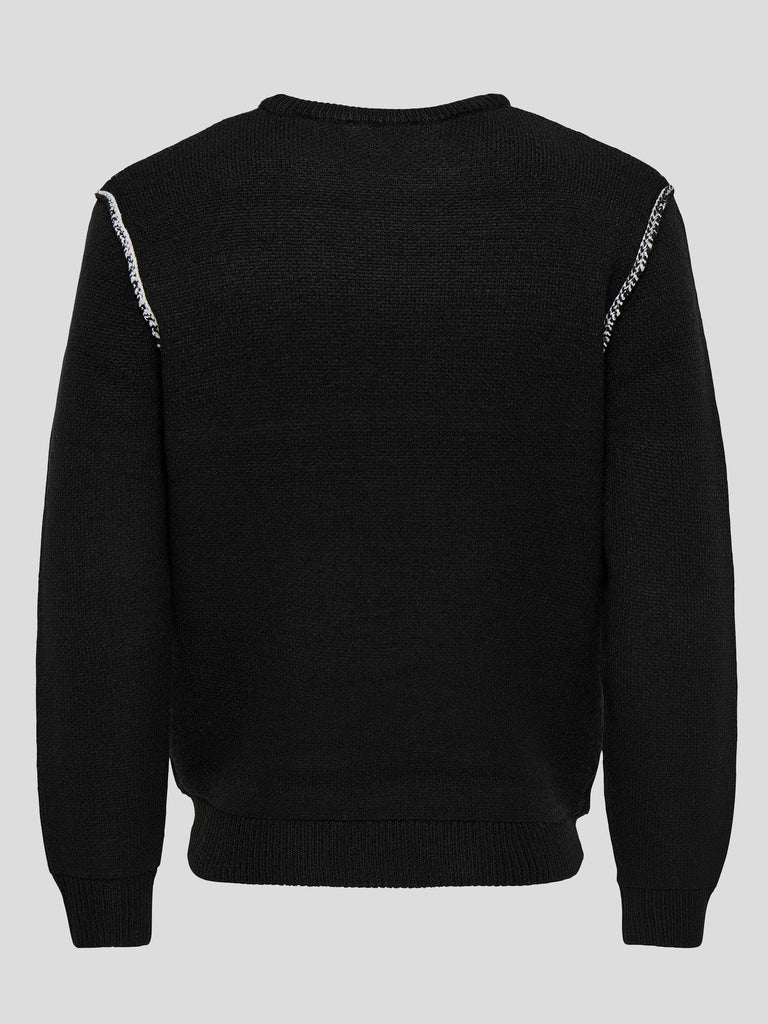 ONSPALE REG CREW KNIT 22034716 BLACK ONLY&SONS 