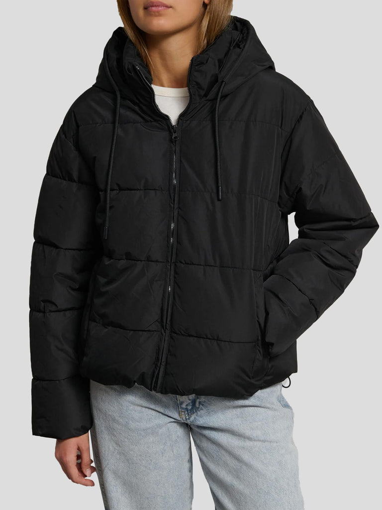 PIUMINO CON CAPPUCCIO ORPELLO BLACK SUITE BENEDICT 