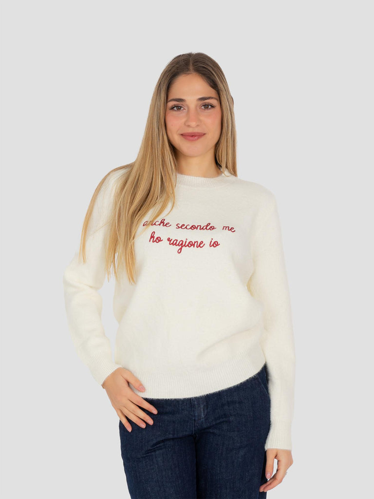 ANCHE SECONDO ME HO RAGIONE IO KNIT024W PANNA GROOVE 