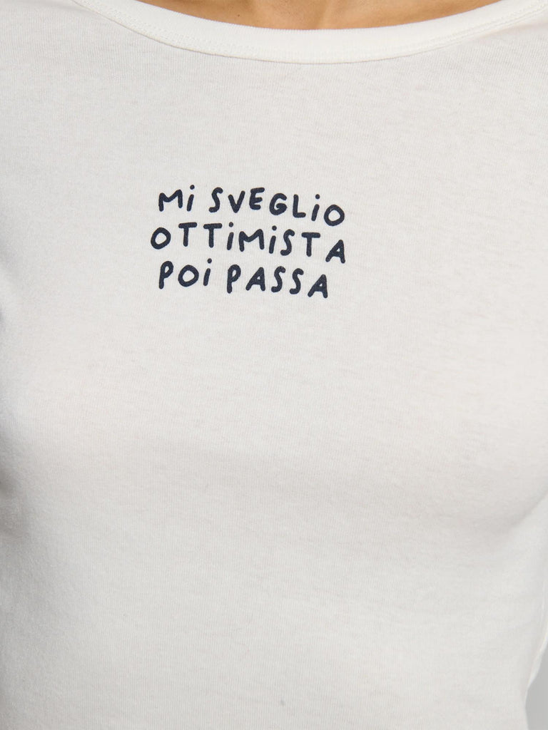 T-SHIRT MANICA LUNGA STAMPATA GRISSINO-MOP OFFWHITE SUITE BENEDICT 