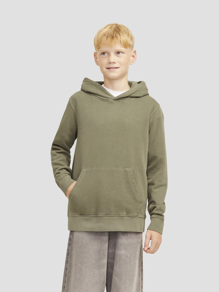 JJECHARGE FADED SWEAT HOOD SN JNR 12274793 SILVER SAGE JACK&JONES 