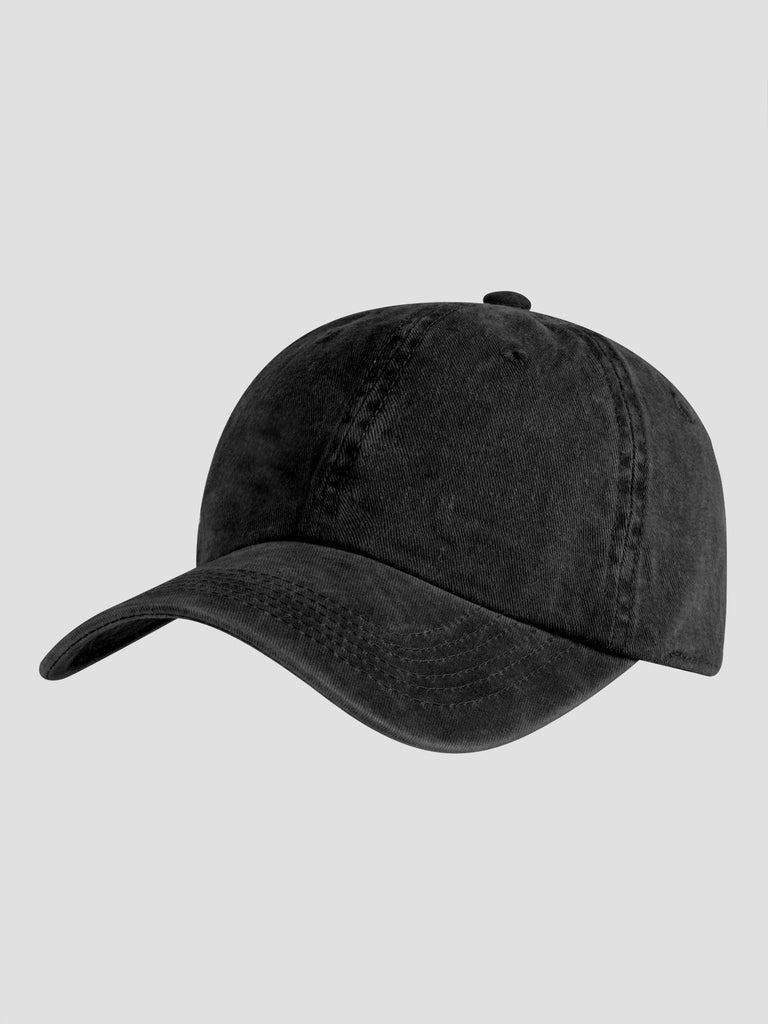 STONE WASHED CAP012 BLACK GROOVE 