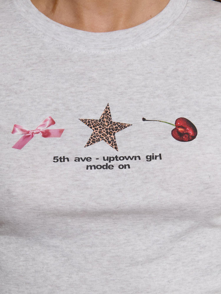 T-SHIRT CON STAMPA TIROLO-5TH PEARL MEL SUITE BENEDICT 