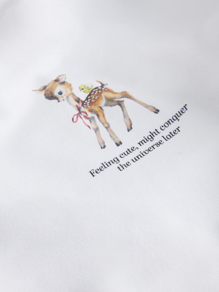 JXGIGI STR SS PRINT TEE JRS 12257979 BRIGHT WHITE JJXX 